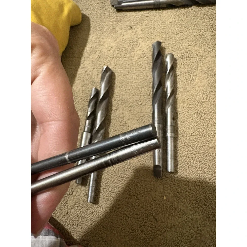 Lot Of 6 MORSE USA TWIST DRILL BIT MORSE TAPER 17/32‎ 47/64 18mm See Pictures